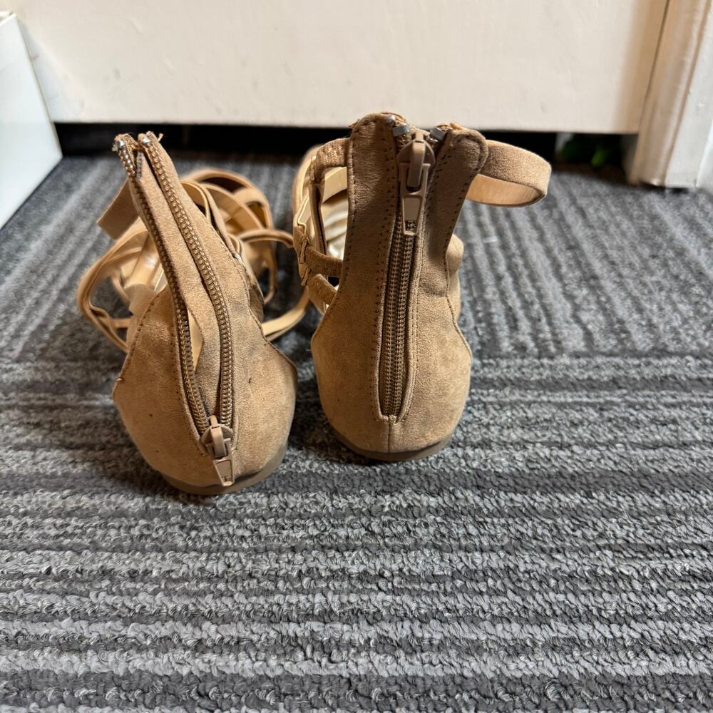 Report Bree Camel Faux Suede Pointed Toe Flats Si… - image 5